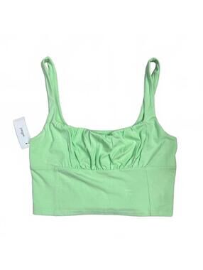 NWT Aritzia Wilfred Free Mint Green Orbit Crop Bralette Tank Top- Size Medium